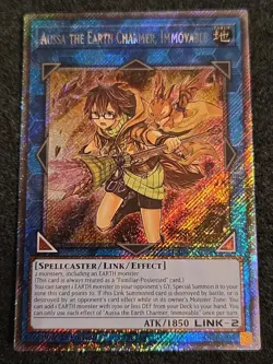 Yugioh! TCG - Aussa the Earth Charmer, Immovable - Platinum Secret - RA04-EN078O - Image 1