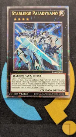 RA04-EN193 Starliege Paladynamo Quarter Century Secret Rare 1st Ed YuGiOh - Image 1