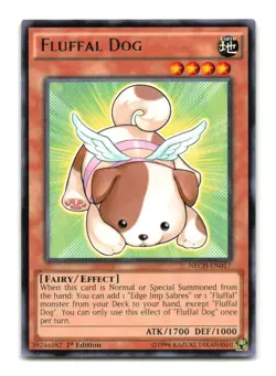 Fluffal Dog - NECH-EN017 1st Edition Rare - YuGiOh-LP - Image 1