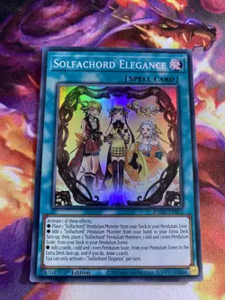 SOLFACHORD ELEGANCE ANGU-EN022 Yu-Gi-Oh! Ancient Guardians SUPER RARE NM/M - Image 1