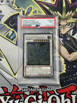 2008 Yu-Gi-Oh! Ultimate Rare Stardust Dragon The Duelist Genesis PSA MINT 9 - Image 1