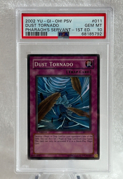 Yugioh 2002 Dust Tornado PSV-011 1st Edition Super Rare PSA 10 Gem Mint - Image 1