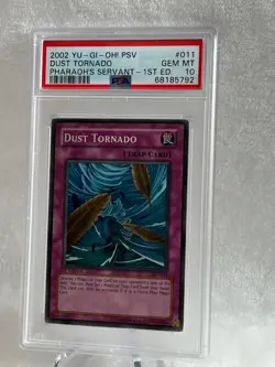 Yugioh 2002 Dust Tornado PSV-011 1st Edition Super Rare PSA 10 Gem Mint - Image 2