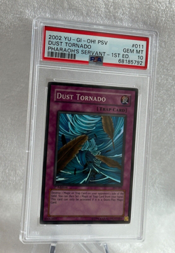 Yugioh 2002 Dust Tornado PSV-011 1st Edition Super Rare PSA 10 Gem Mint - Image 3