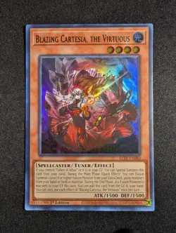 Yugioh - Blazing Cartesia, The Virtuous BLTR-EN080 1st Edition Ultra Rare NM - Image 1