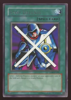 Yu-Gi-Oh! Stop Defense #LOB-EN095 Unlimited Rare - Image 1