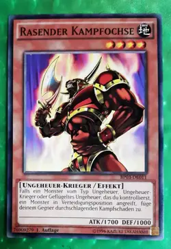 Yu-Gi-Oh BP03, Rasender Kampfochse "near mint", NEU 1.Auflage - Image 1