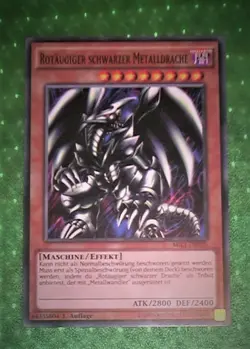 Yu-Gi-Oh MIL1, Rotaugiger schwarzer Metalldrache "near mint", 1. Auflage - Image 1