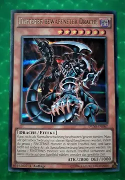 Yu-Gi-Oh DUSA-DE067, Finsterer bewaffneter Drache, "near mint", 1. Auflage NEU - Image 1