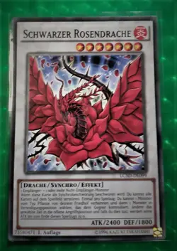 Yu-Gi-Oh LC5D, Schwarzer Rosendrache "near mint", 1. Auflage - NEU - Image 1