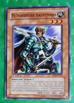Yu-Gi-Oh SD5-DE009, plundernder Hauptmann, "near mint", 1.Auflage - Image 1