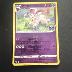 Pokemon TCG Sylveon 035/078 Reverse Holo Rare Psychic Pokemon Go NM - Image 1