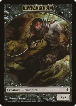 Vampire 1x TOKEN MtG ENGLISH Zendikar SP/NM - Image 1
