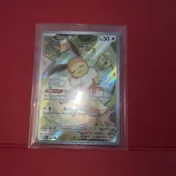 2025 Pokemon Prismatic Evolution #173 Eevee Black Star Promo NM - Image 1