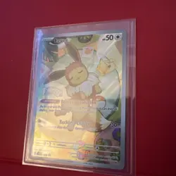 2025 Pokemon Prismatic Evolution #173 Eevee Black Star Promo NM - Image 4