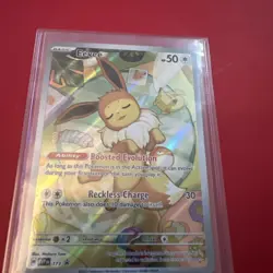 2025 Pokemon Prismatic Evolution #173 Eevee Black Star Promo NM - Image 5