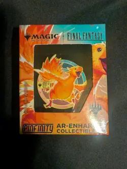MTG Final Fantasy Lot Cloud Foil Promo Art Poster Chocobo Racing Pin And Card - Image 3