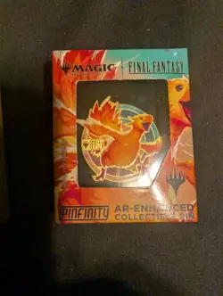 MTG Final Fantasy Lot Cloud Foil Promo Art Poster Chocobo Racing Pin And Card - Image 4