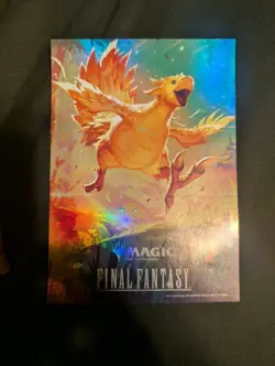 MTG Final Fantasy Lot Cloud Foil Promo Art Poster Chocobo Racing Pin And Card - Image 5