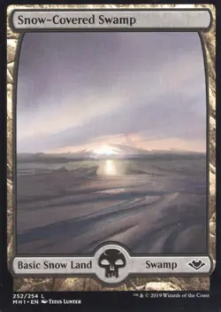 SNOW-COVERED SWAMP 252/254 MODERN HORIZONS MTG MAGIC NM - Image 1