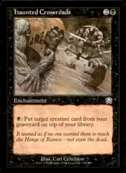MTG Haunted Crossroads LP Light Play Mercadian Masques [1332] - Image 1