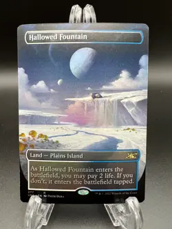 Magic - Hallowed Fountain - Borderless Foil - Unfinity - Image 1