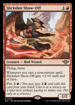 MTG Slickshot Show-Off, NM-Mint, English Outlaws of Thunder Junction - Image 1
