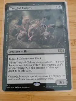 MTG Tangled Colony 0113 Wilds of Eldraine M/NM Free UK P&P - Image 1