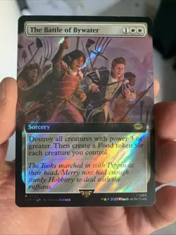 1x SURGE FOIL BORDERLESS THE BATTLE OF BYWATER - Lord of the Rings - MTG - Magic - Image 1