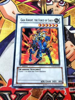 Gaia Knight, the Force of Earth 5ds1-en042 1st Edition (NM) Super Rare Yu-Gi-Oh! - Image 1