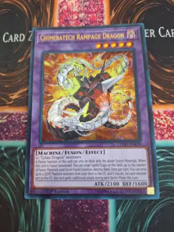Yugioh Chimeratech Rampage Dragon LEDD-ENB29 Ultra Rare 1st Edition Near Mint - Image 1