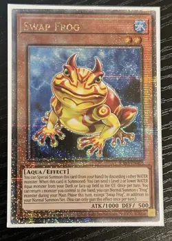 Yu-Gi-Oh! Swap Frog (Quarter Century Secret Rare) 1st Edition RA03-EN005 - Image 1