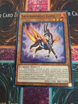 Yugioh Salamangreat Gazelle SDSB-EN003 Super Rare 1st Edition Near Mint - Image 1