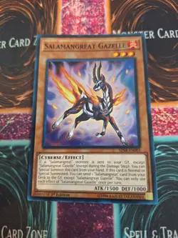 Yugioh Salamangreat Gazelle SDSB-EN003 Super Rare 1st Edition Near Mint - Image 1