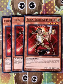 Yugioh Ehren, Lightsworn Monk SR02-EN021 Playset - Image 1