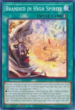 Yugioh MP22-EN217 Branded in High Spirits 1st Edition Mint - Image 1