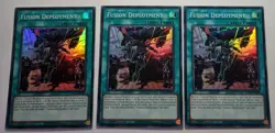 Yugioh! 3x Fusion Deployment 1st Ed. RA02-EN065 Super Rare play set 25th - Image 1