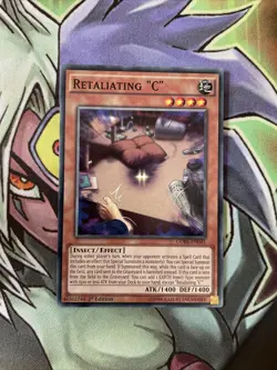 CORE-EN045 Retaliating "C" Common 1st Edition Yugioh Card NM Condition - Image 1