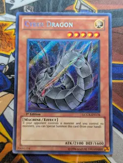 Yugioh - Cyber Dragon (LCGX-EN176) Secret Rare - NM - 1st Edition - Image 1