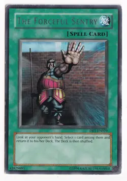YUGIOH THE FORCEFUL SENTRY DB1-EN029 RARE (MP) - Image 1