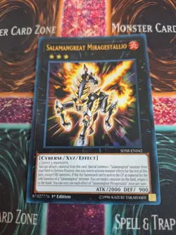 Yugioh Salamangreat Miragestallio SDSB-EN042 Ultra Rare 1st Edition Near Mint - Image 1