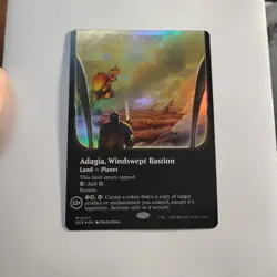 ADAGIA, WINDSWEPT BASTION BORDERLESS Edge Of Eternities Magic Foil NM/MINT - Image 1