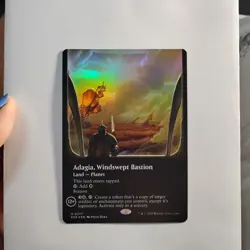 ADAGIA, WINDSWEPT BASTION BORDERLESS Edge Of Eternities Magic Foil NM/MINT - Image 2