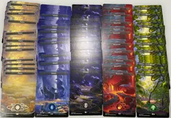MTG 100X Unfinity Borderless Land Set - 20X Each: Plains, Island, Swamp + Magic - Image 1