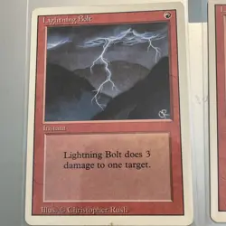 MTG x4 Lightning Bolt Revised 3rd Edition Common Magic The Gathering Card Lot - Image 4
