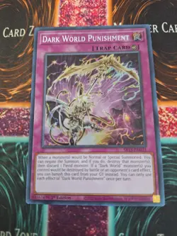 Yugioh Dark World Punishment SR13-EN033 Super Rare 1st Edition Near Mint - Image 1
