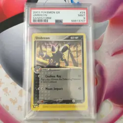 Pokemon Umbreon PSA 9 24/100 Sandstorm Englisch - Image 1