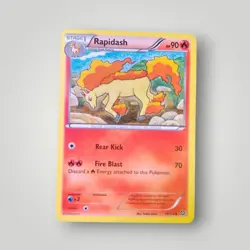 Pokemon XY Steam Siege - Rapidash - 17/114 - Non Holo Uncommon - NM/VLP - Image 1