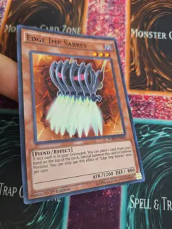Yugioh Edge Imp Sabres FUEN-EN018 Super Rare 1st Edition Near Mint - Image 2