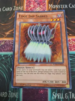 Yugioh Edge Imp Sabres FUEN-EN018 Super Rare 1st Edition Near Mint - Image 1